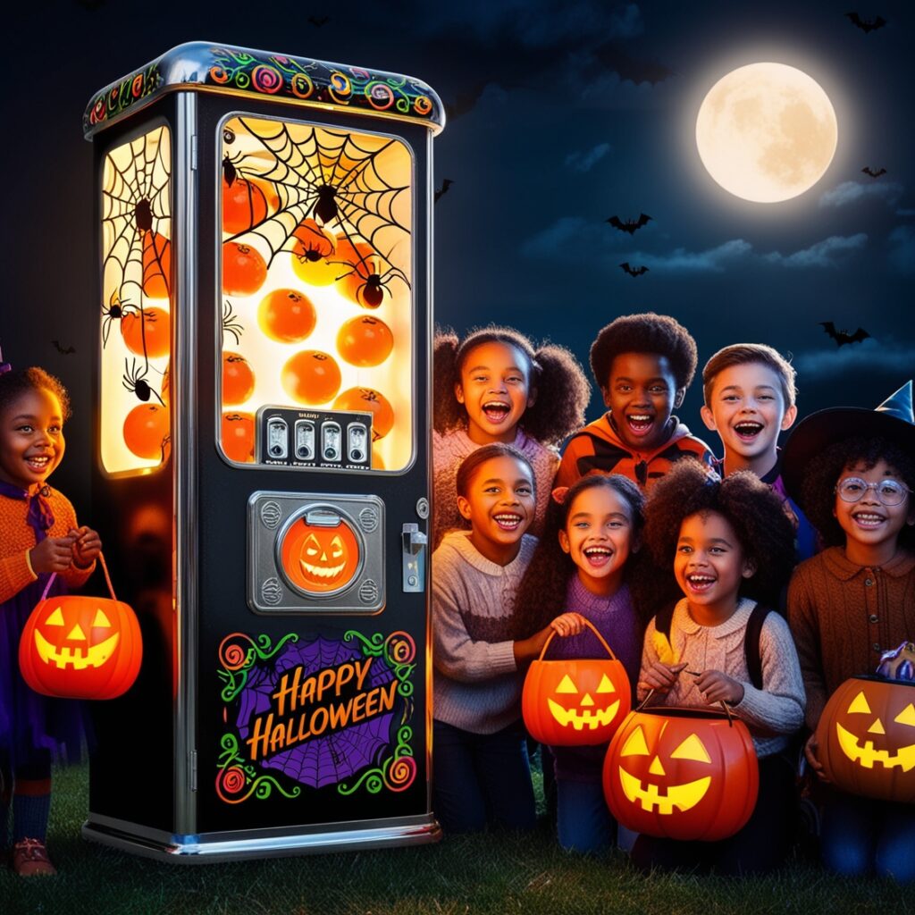 Halloween gumball machine