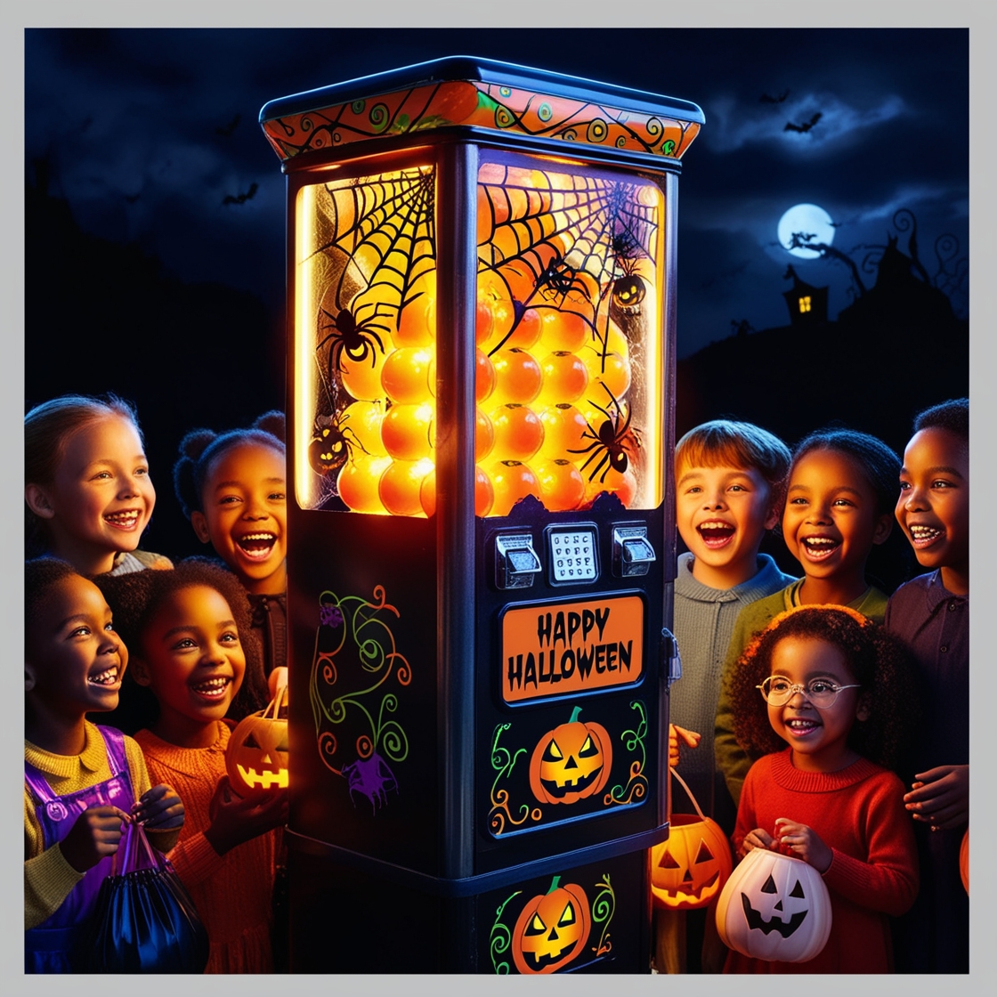 Halloween gumball machine